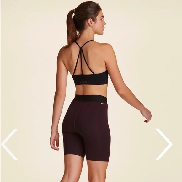 $80 Alala Primary Short in Beet Diamond - Biker Shorts Size Small - Picture 3 of 10